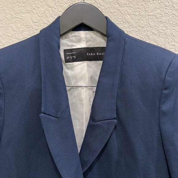 ▶️Zara◀️ Womens single button textured blazer jacket in Medium - Picture 2 of 14